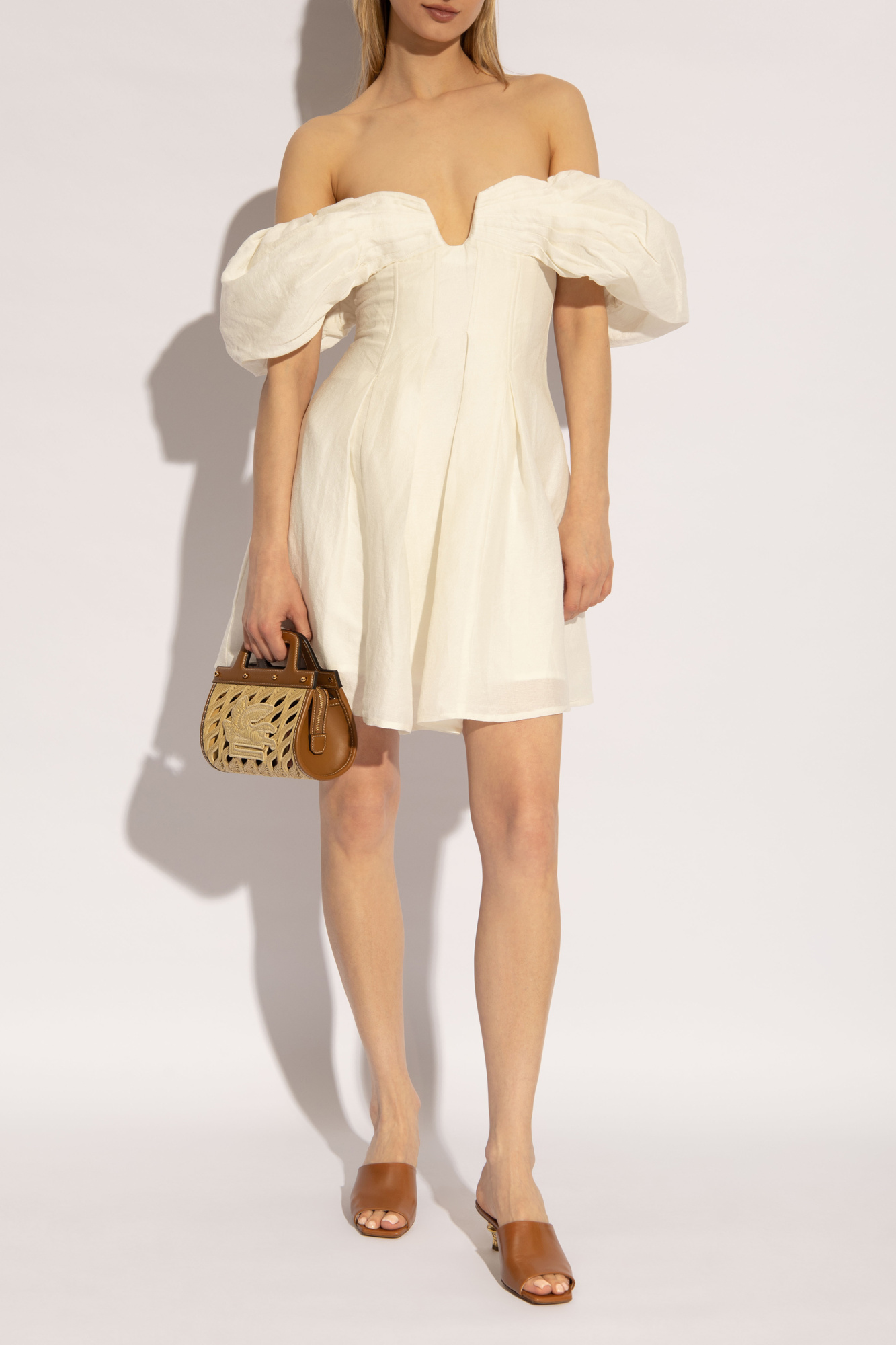 Cream dress adjustable 'Lissett' Cult Gaia - Billieblush